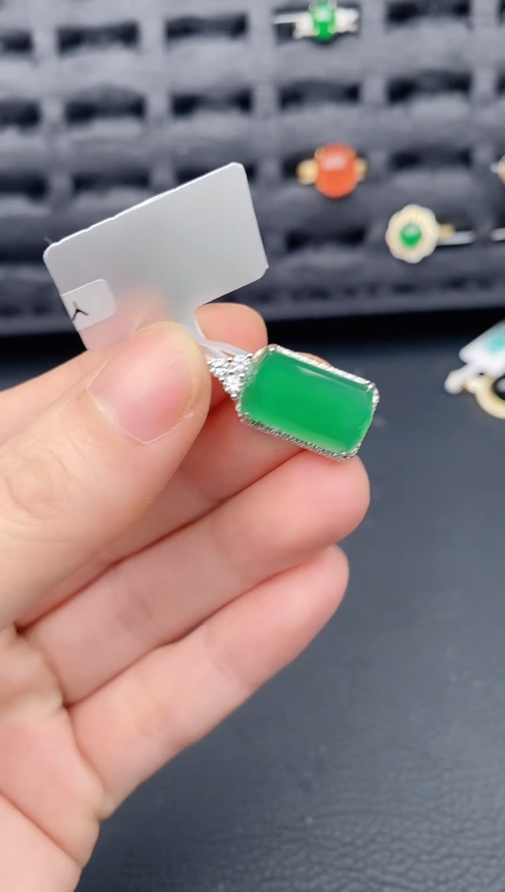 颈饰银S925镶嵌翡翠天然a货翡翠285