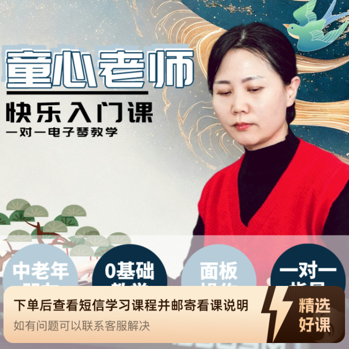 童心老师-电子琴-快乐入门课（留意短信解锁课程）