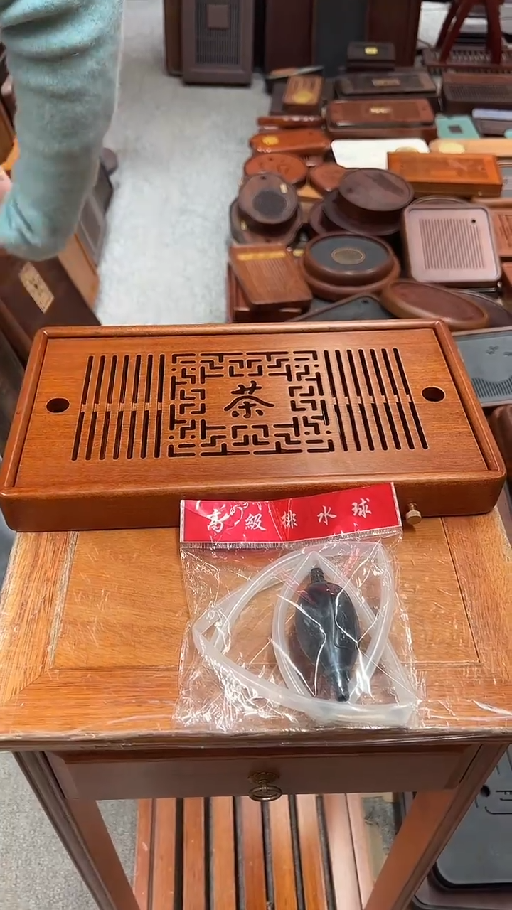 福利花梨木一整块长36CM*宽20CM茶盘送管