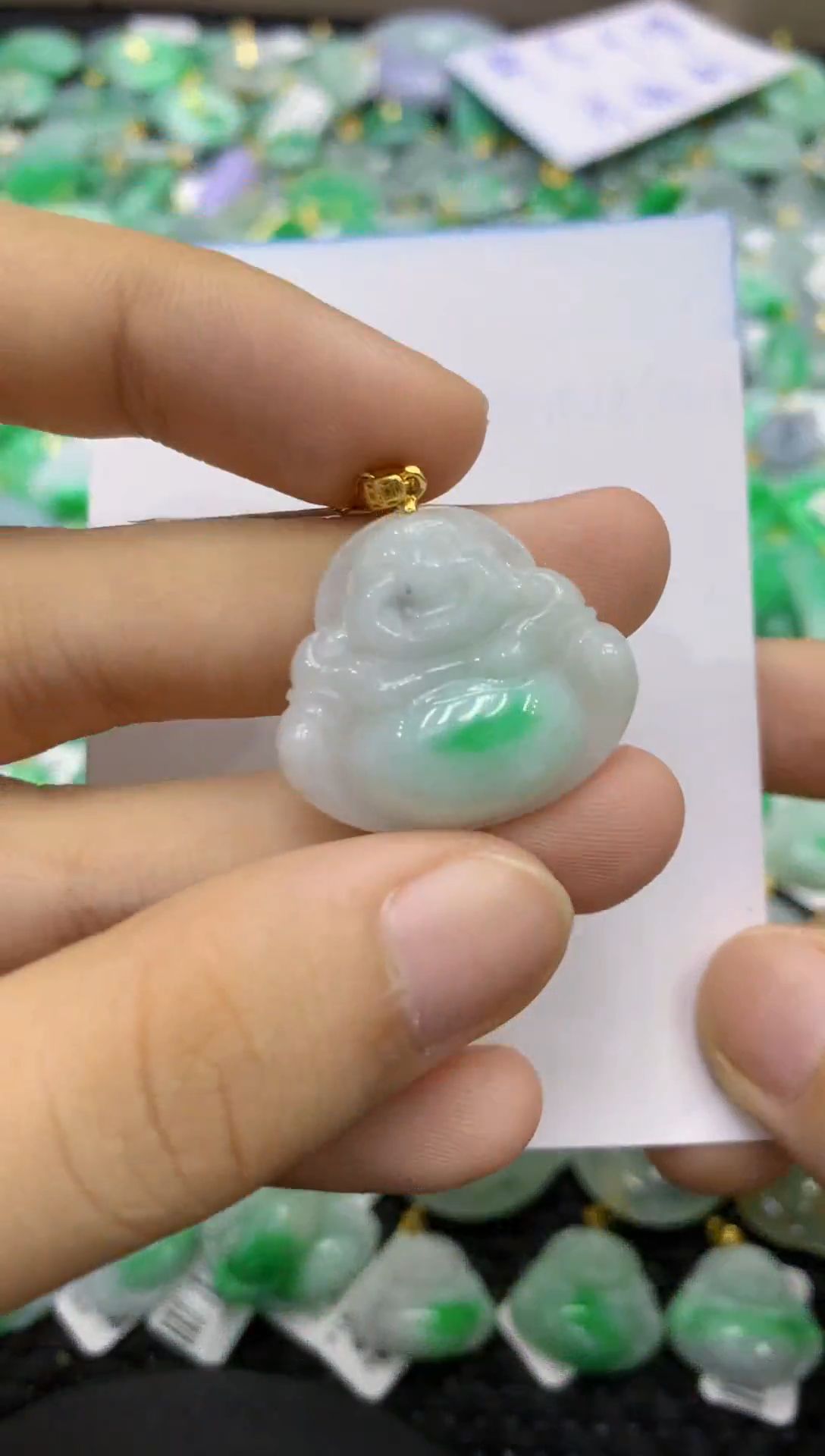 颈饰未镶嵌翡翠天然缅甸翡翠A货