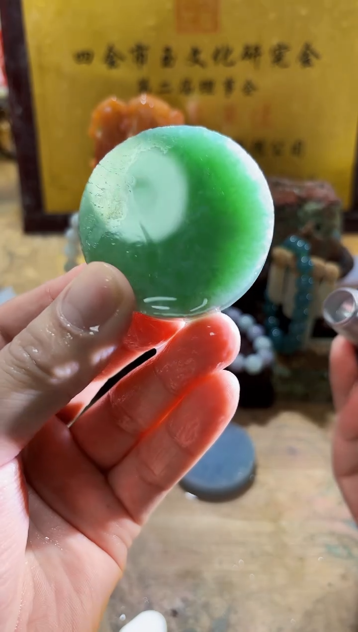 未镶嵌挂件翡翠A货常星7602