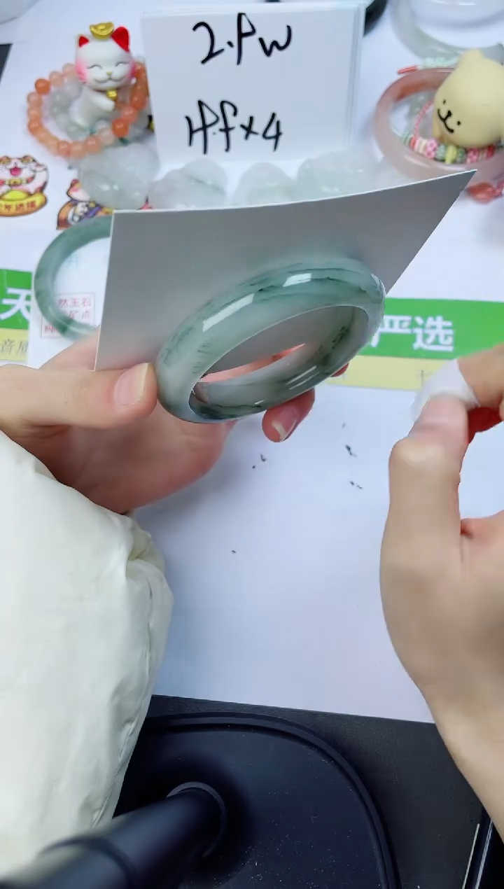 【闪购商品】石英质玉未镶嵌手镯162-54.5