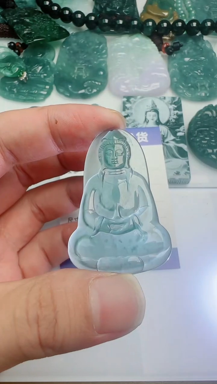 翡翠未镶嵌颈饰多样性随机发其一