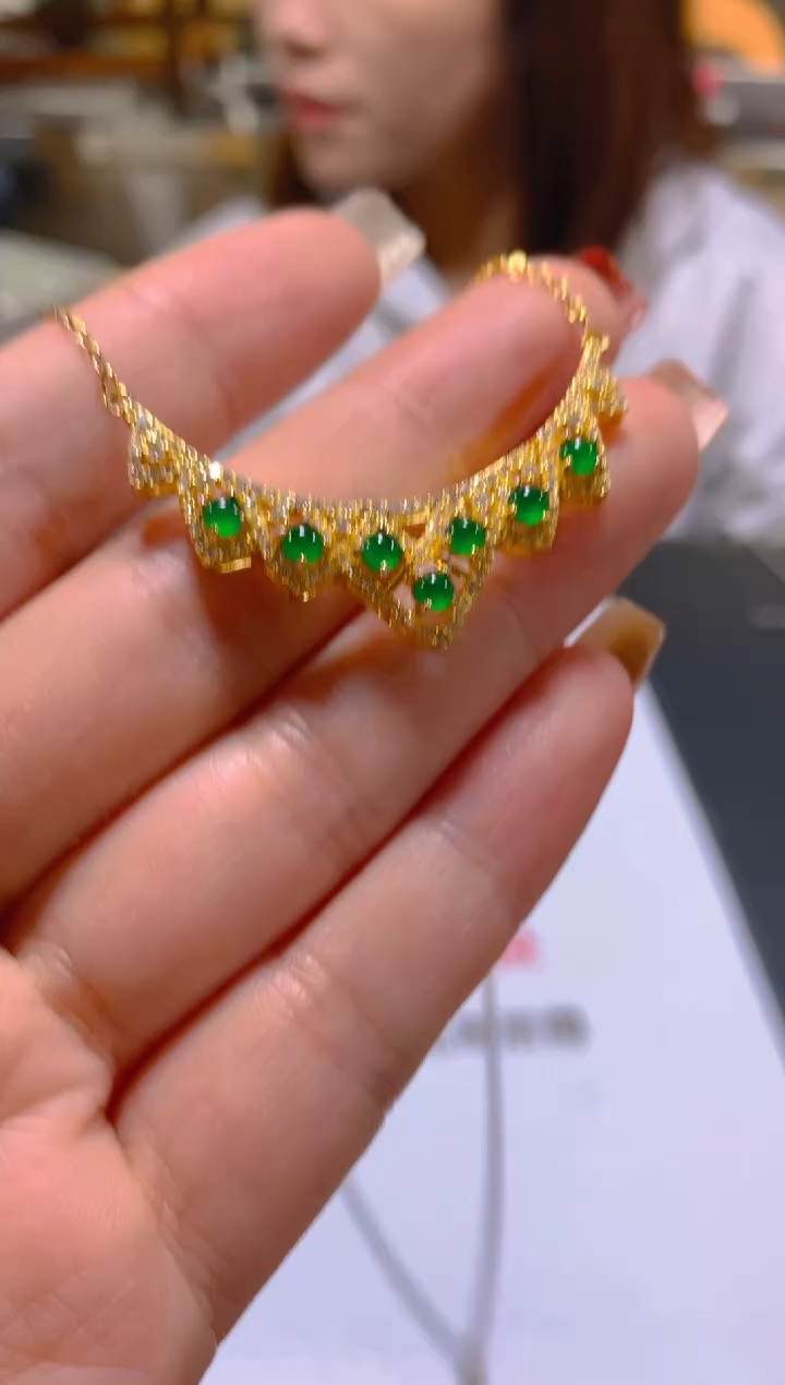 颈饰未镶嵌翡翠多样性发一