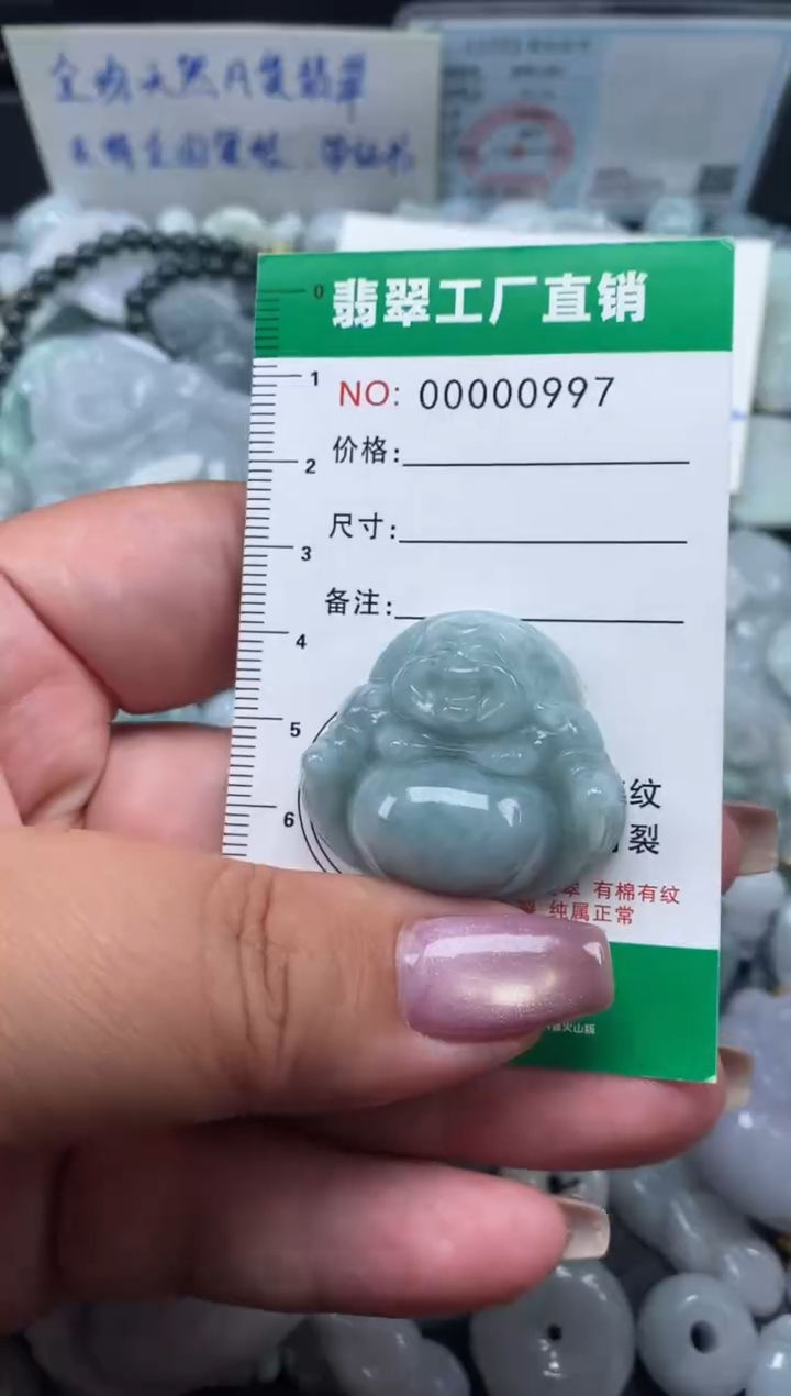 翡翠未镶嵌颈饰天然A货翡翠0997