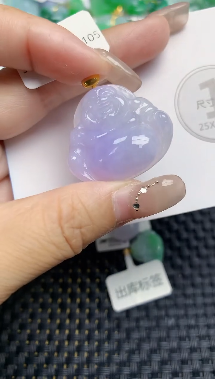 颈饰18K金镶嵌翡翠天然缅甸A货翡翠百元以上9元证书费自理