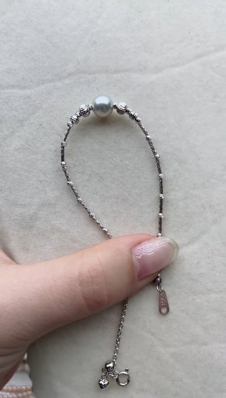 【闪购商品】海水珍珠手链银S925镶嵌Y20