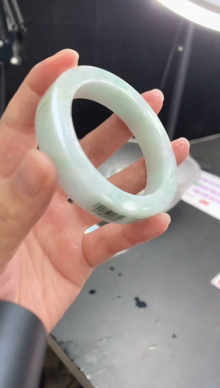 【闪购商品】定制翡翠手镯未镶嵌2 54-56正