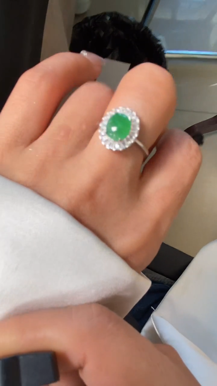 【闪购商品】翡翠戒指银S925镶嵌9579