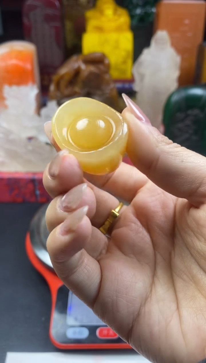 寿山石印石高山晶元宝闲章 宁静致远