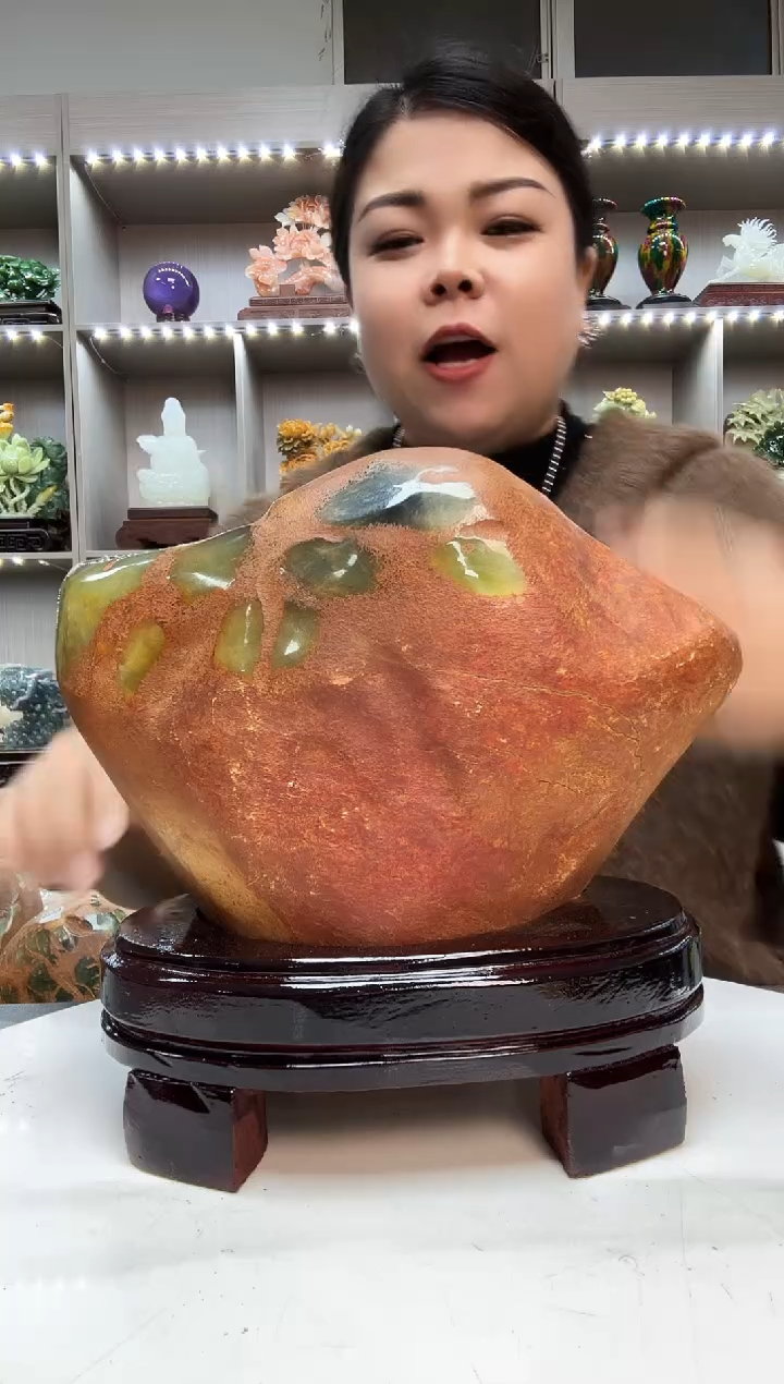 石材天然石材家居摆件办公室客厅玄关高档摆件