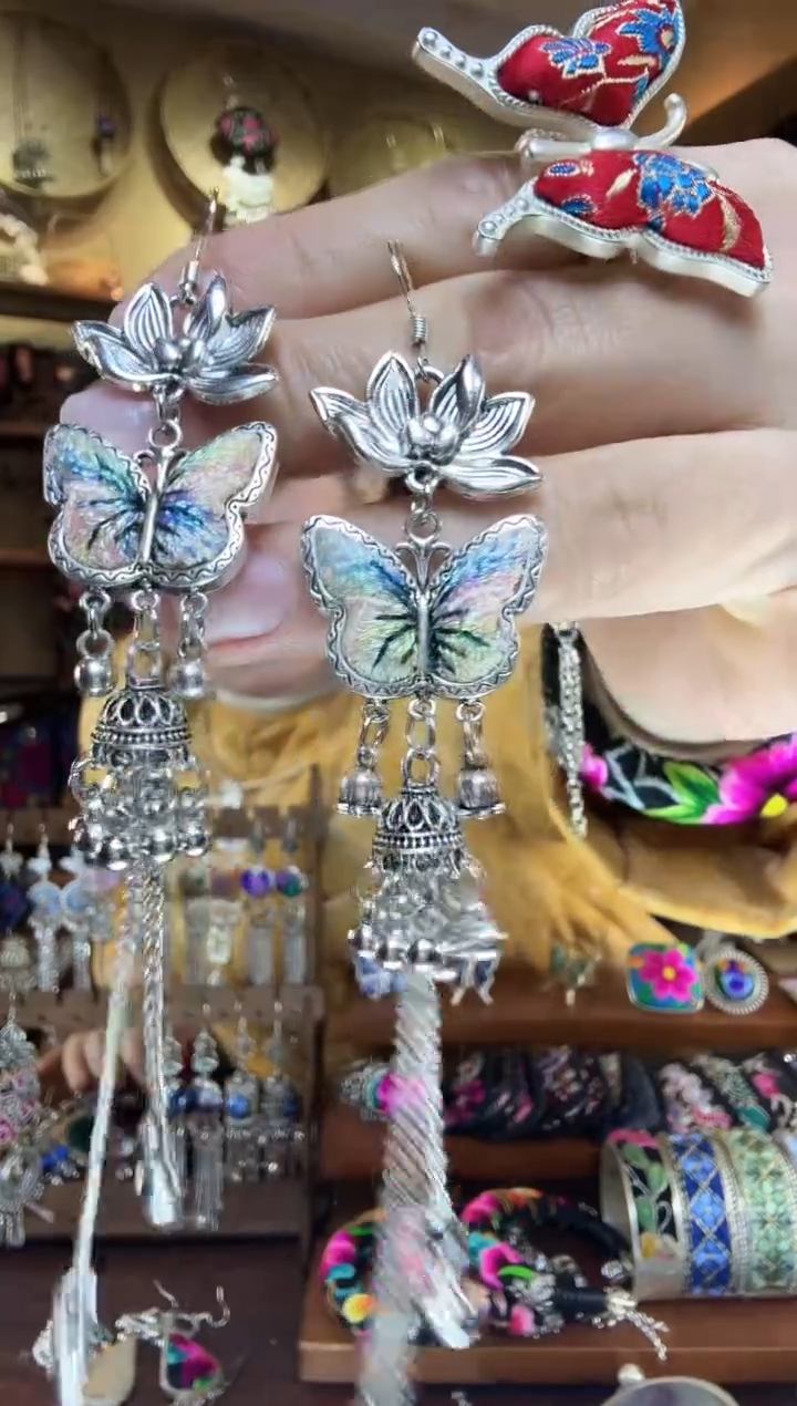 刺绣非遗刺绣民族风耳环