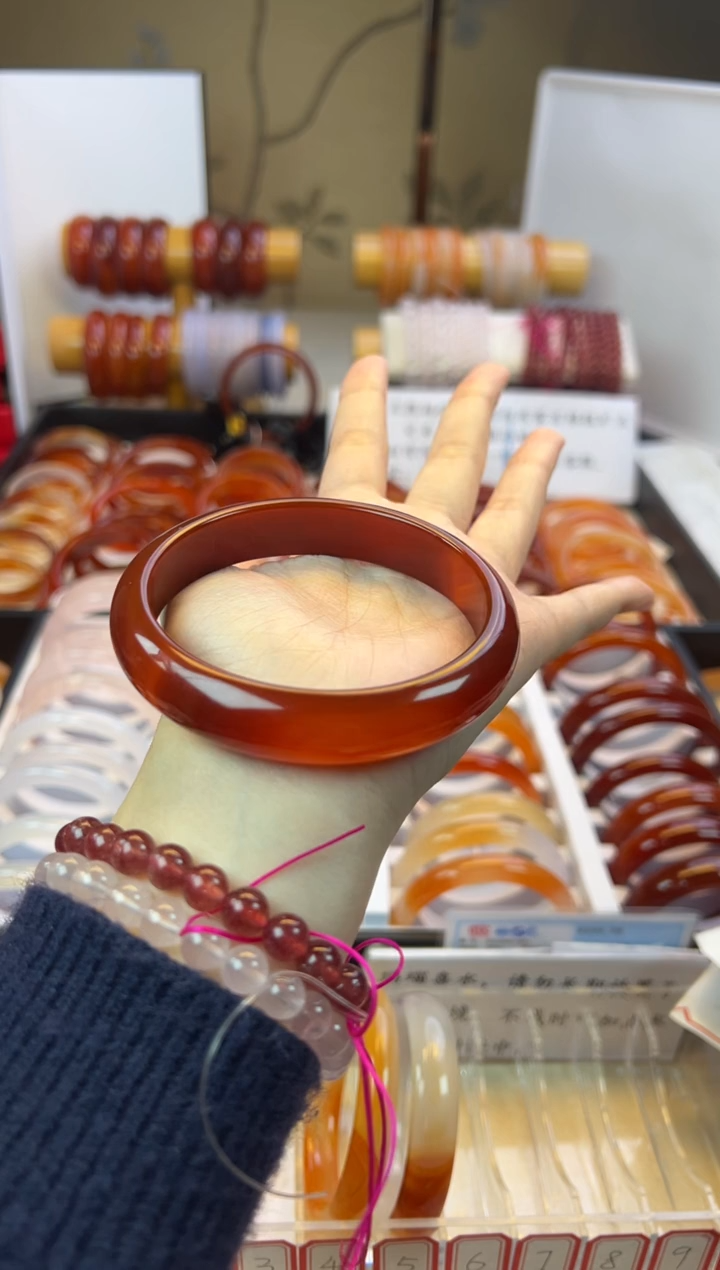 【闪购商品】玛瑙/玉髓手镯未镶嵌【默认微瑕】66