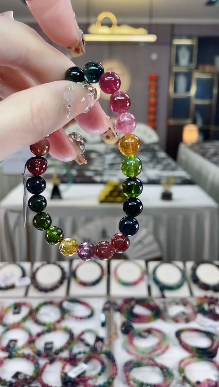 【闪购商品】单圈手串8mm+未镶嵌碧玺dan多样性发货一条