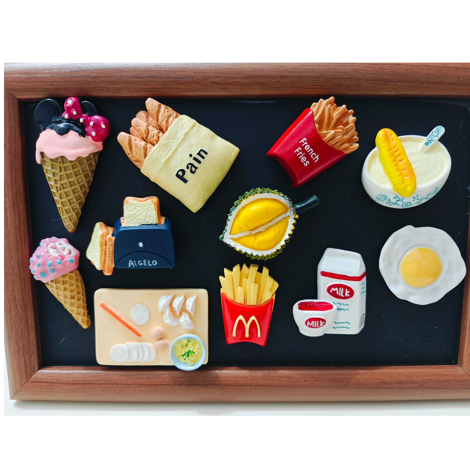 【直播现拆】3D立体真美食蔬菜网红冰箱贴个性创意可爱磁性装饰贴