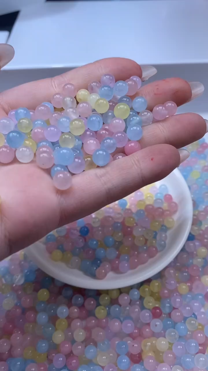 颈饰未镶嵌石英质玉w1885*6mm*40颗