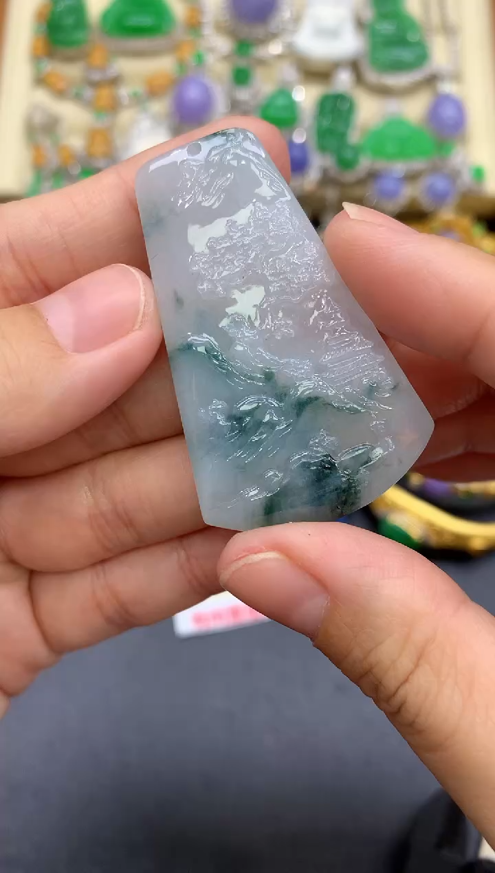 颈饰未镶嵌翡翠115-中国好珍宝