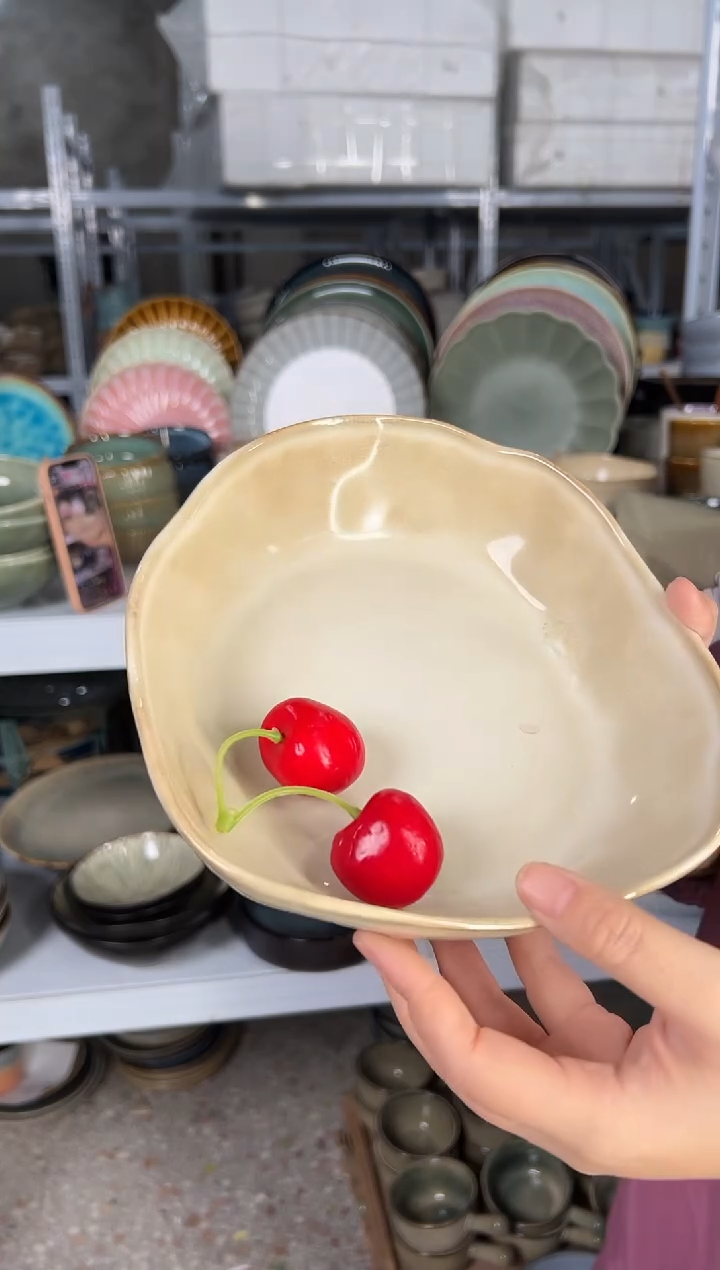 陶瓷外贸尾货瑕疵满20包邮X 深盘新品