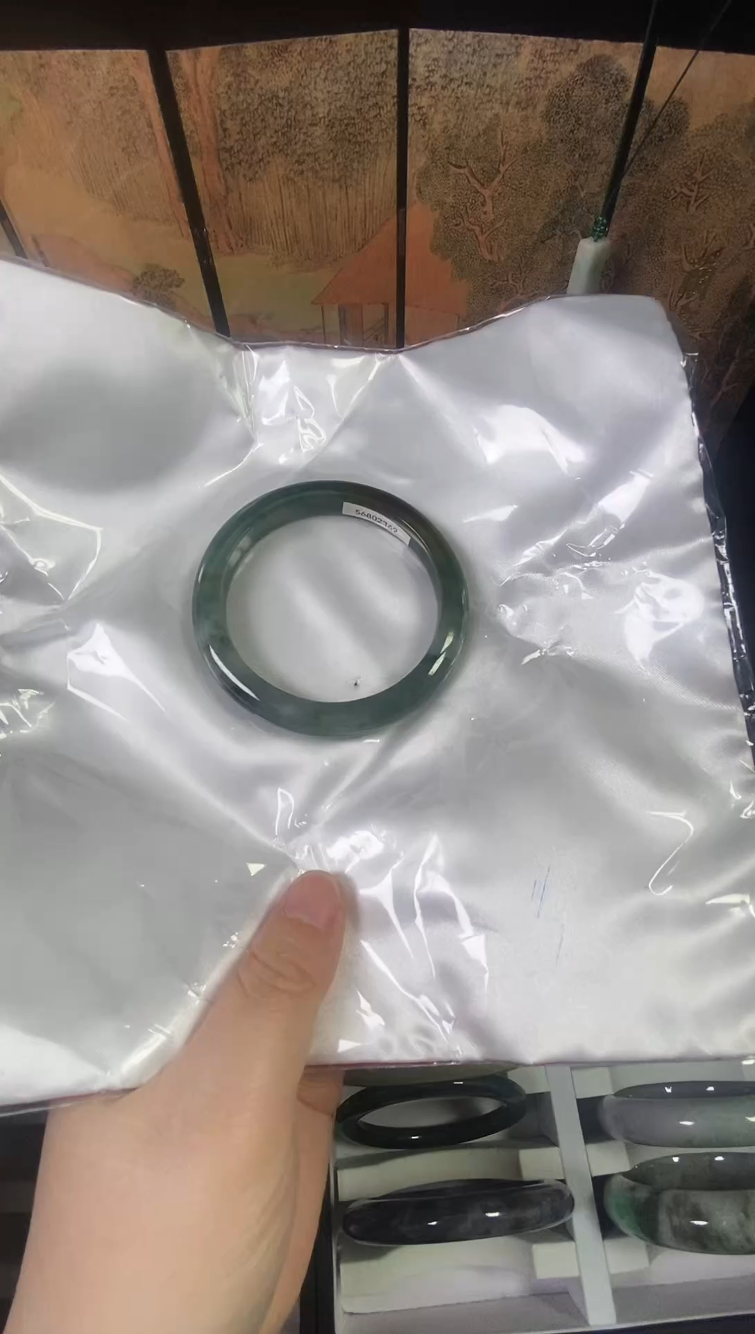 未镶嵌手镯翡翠58.4