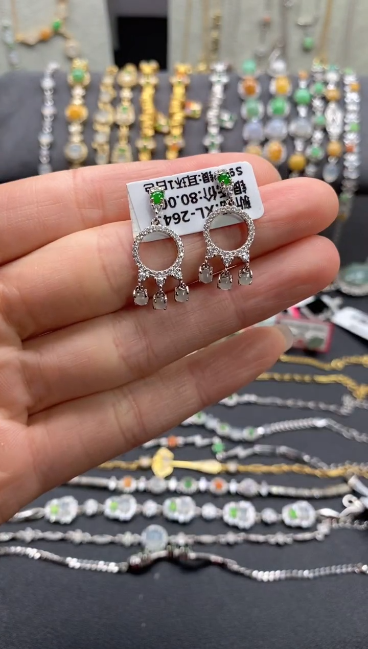 【闪购商品】翡翠戒指银S925镶嵌11111--1