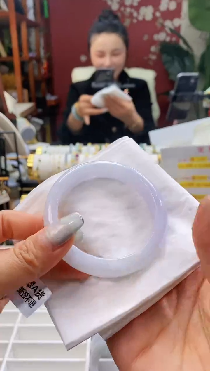 【闪购商品】翡翠手镯未镶嵌101冰胶5455/12.4*8.0