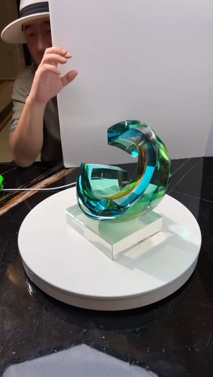 【闪购商品】摆件光之回声AJ00108+14*16白底座