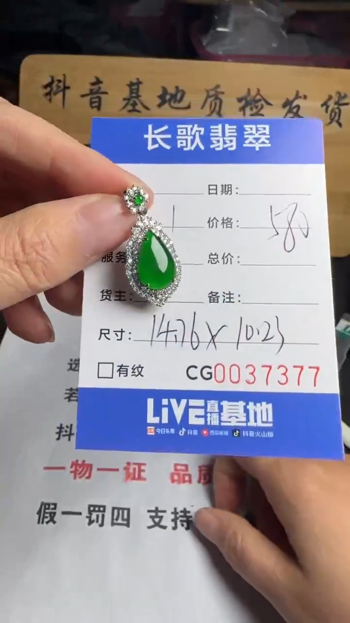 【闪购商品】翡翠颈饰银S925镶嵌00007377