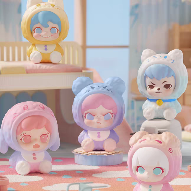 【拆盒】TNT小小的可爱mi粒系列萌粒潮玩摆件