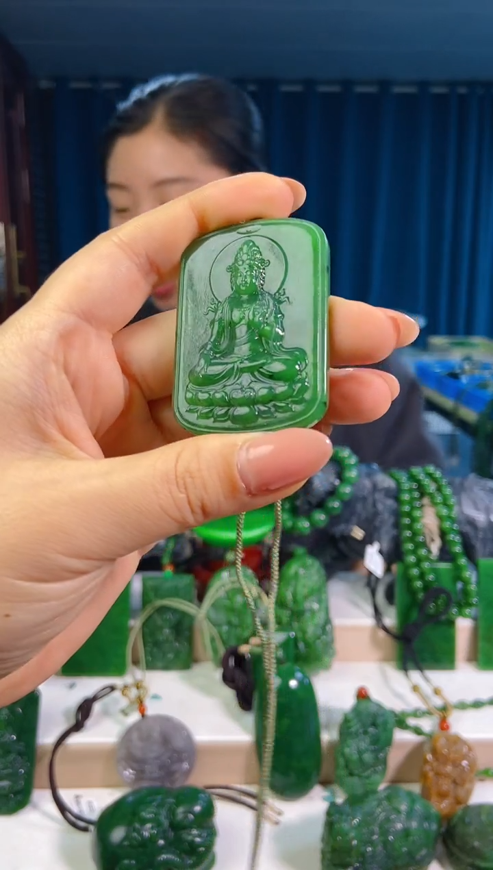 和田玉未镶嵌挂件1