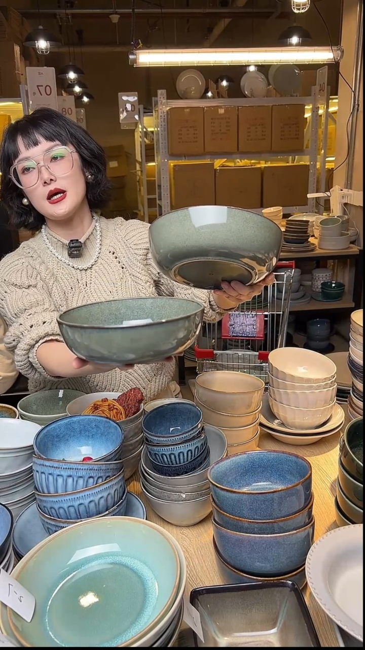 瓷127外贸尾货窑变釉下彩默认微瑕