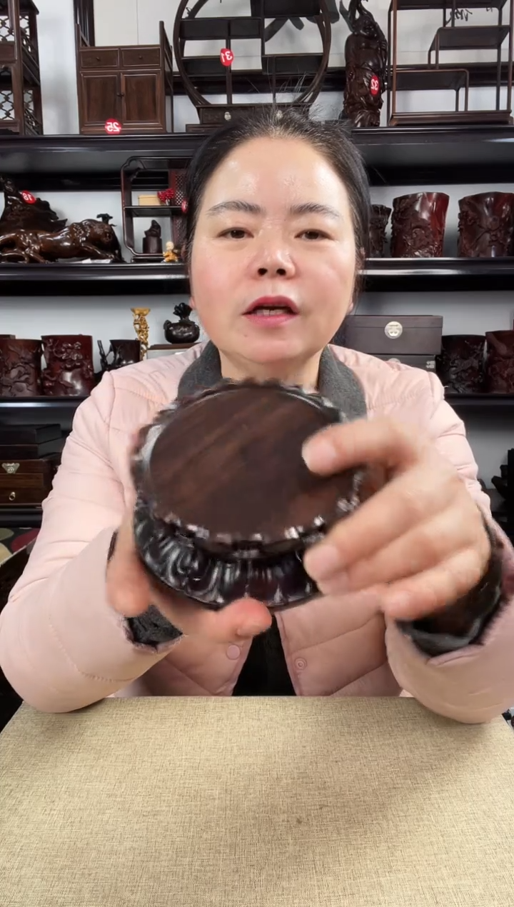 木双层莲花小号老李红木工艺品