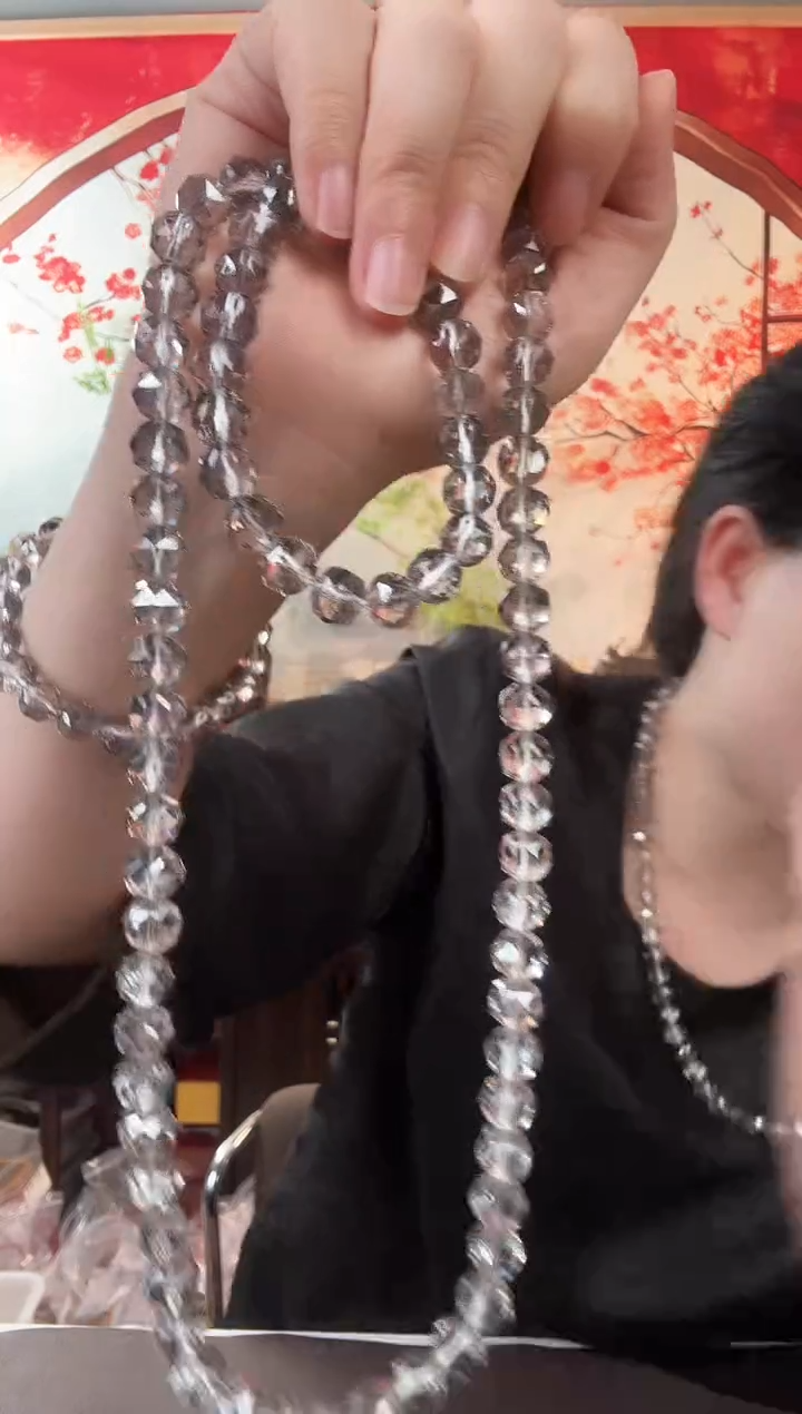 黑金龙钛银色系手串项链