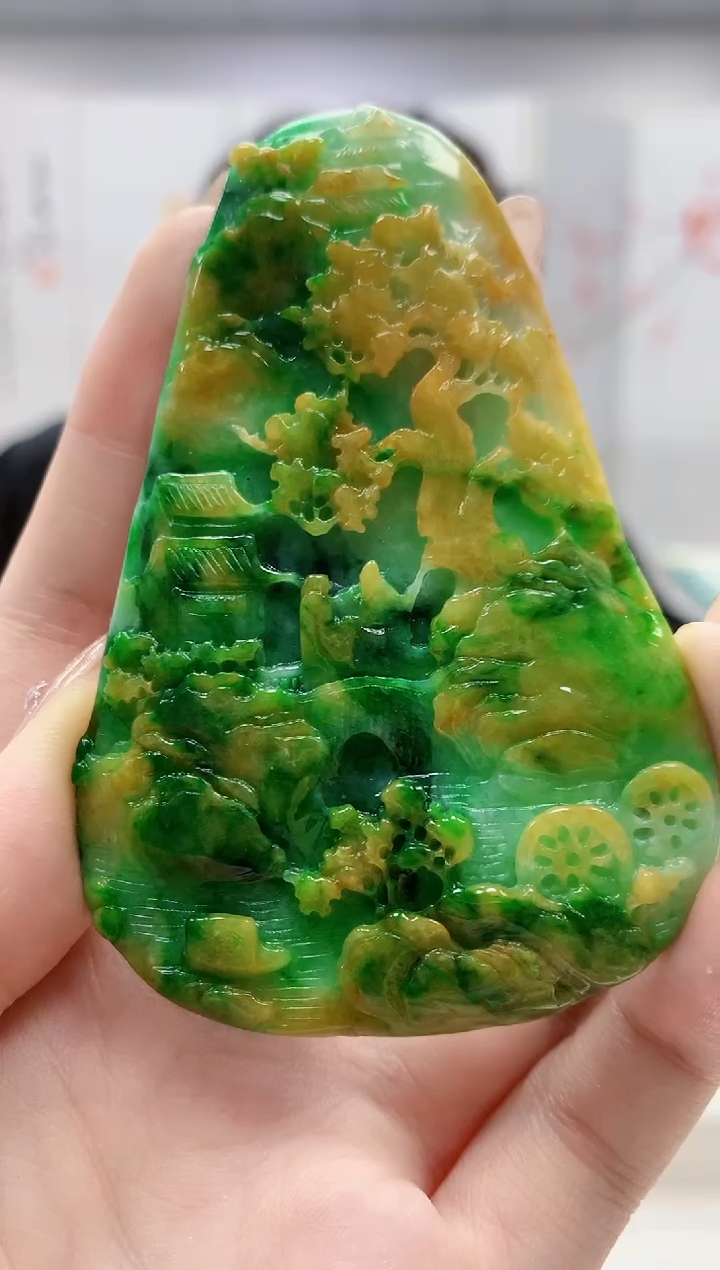 定制翡翠未镶嵌5145jw-毛货挂件62