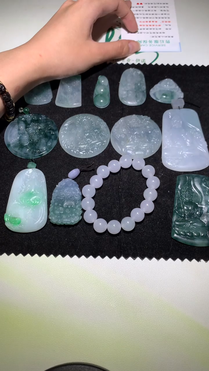 未镶嵌定制翡翠终****~-毛货不退不换-