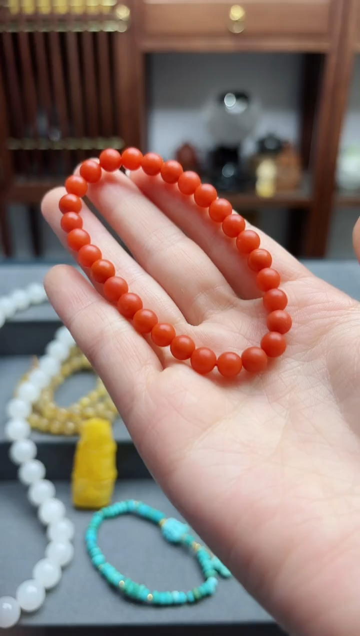 【闪购商品】南红玛瑙手串未镶嵌南红手串JY