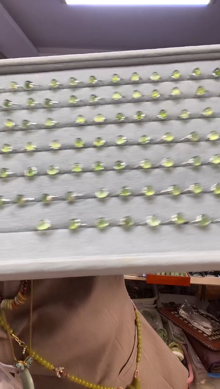 未镶嵌蛇纹石玉戒指多样性随机发一