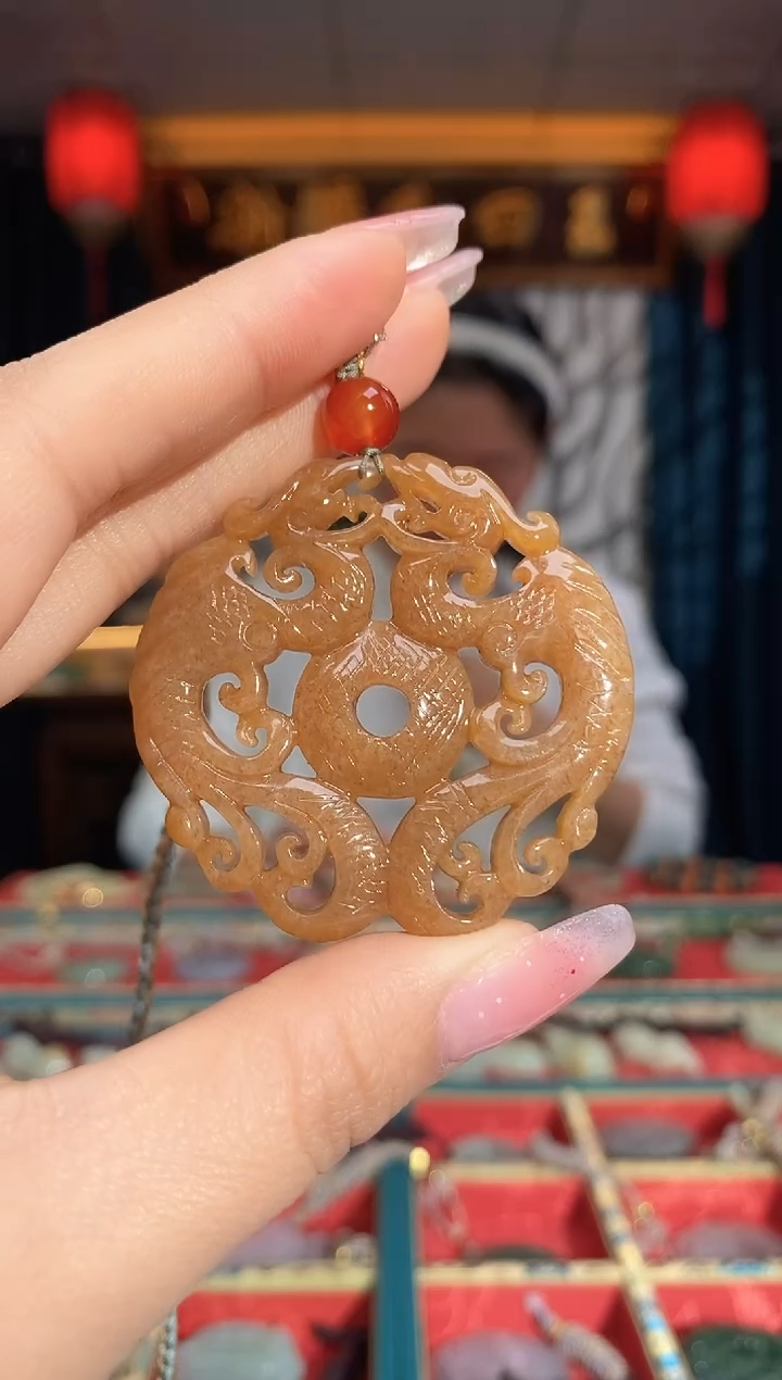 【闪购商品】和田玉颈饰未镶嵌龙凤