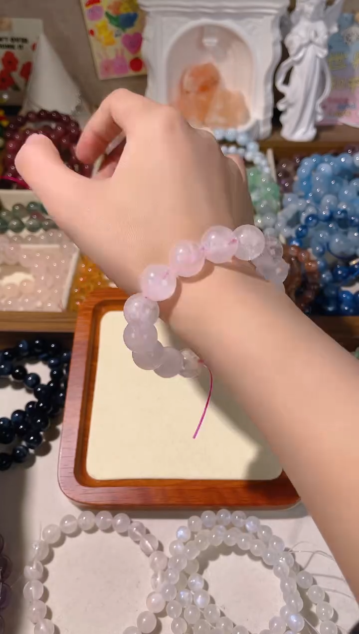 【闪购商品】烟晶手链银S925镶嵌雪花幽灵13加