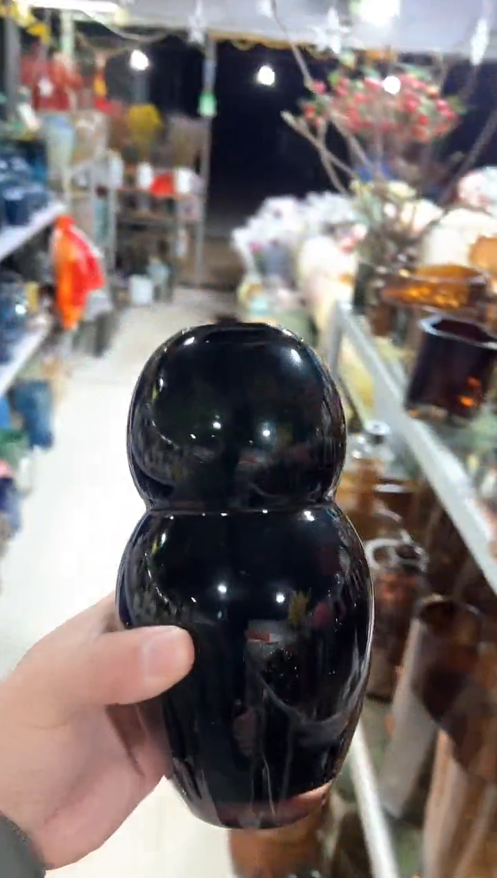 【闪购商品】无铅玻璃黑色小葫芦