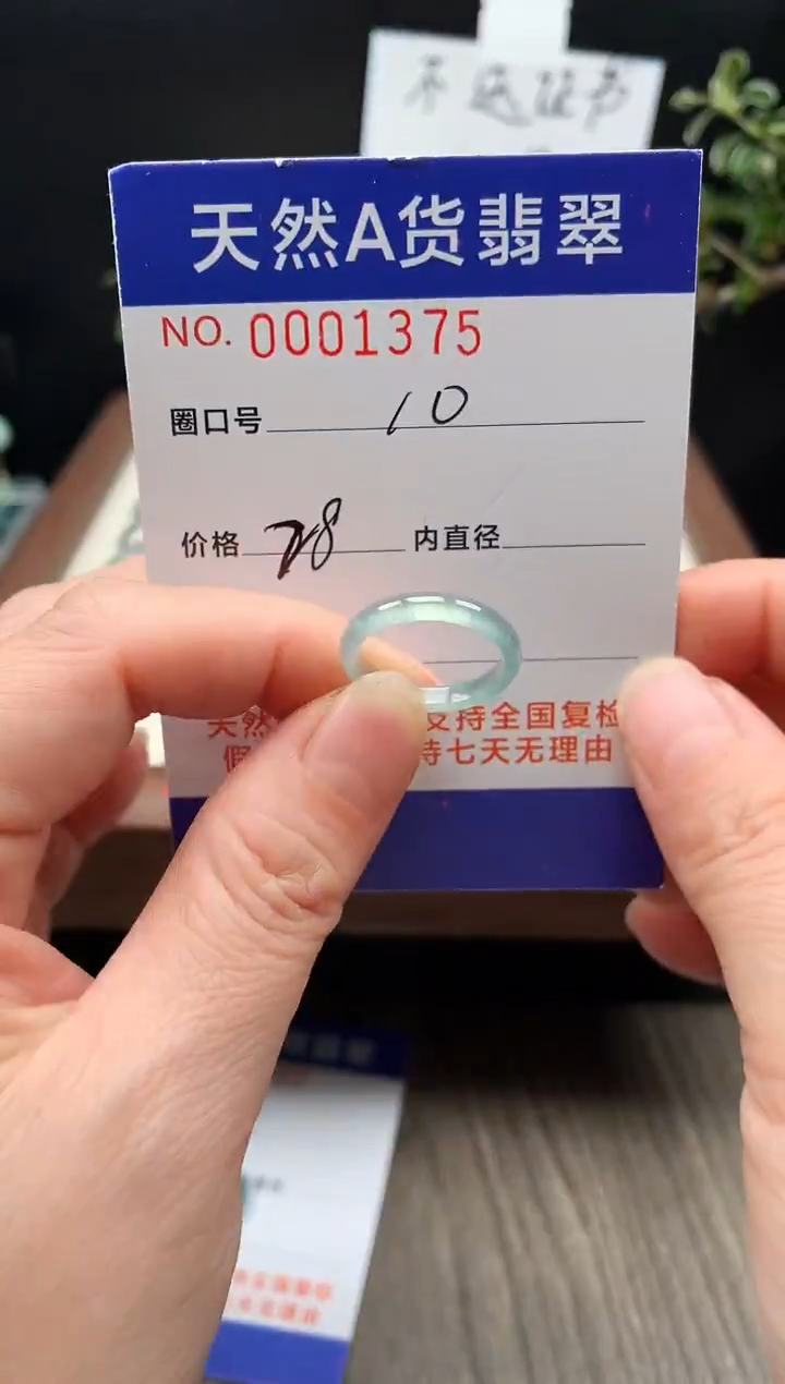 未镶嵌戒指翡翠10#