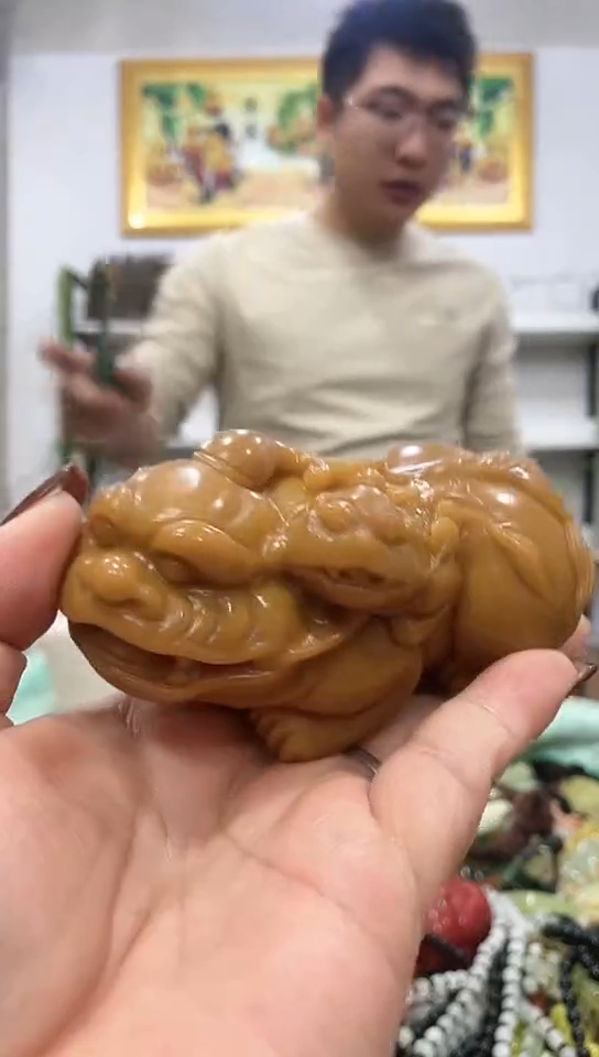 未镶嵌蛇纹石玉手把    