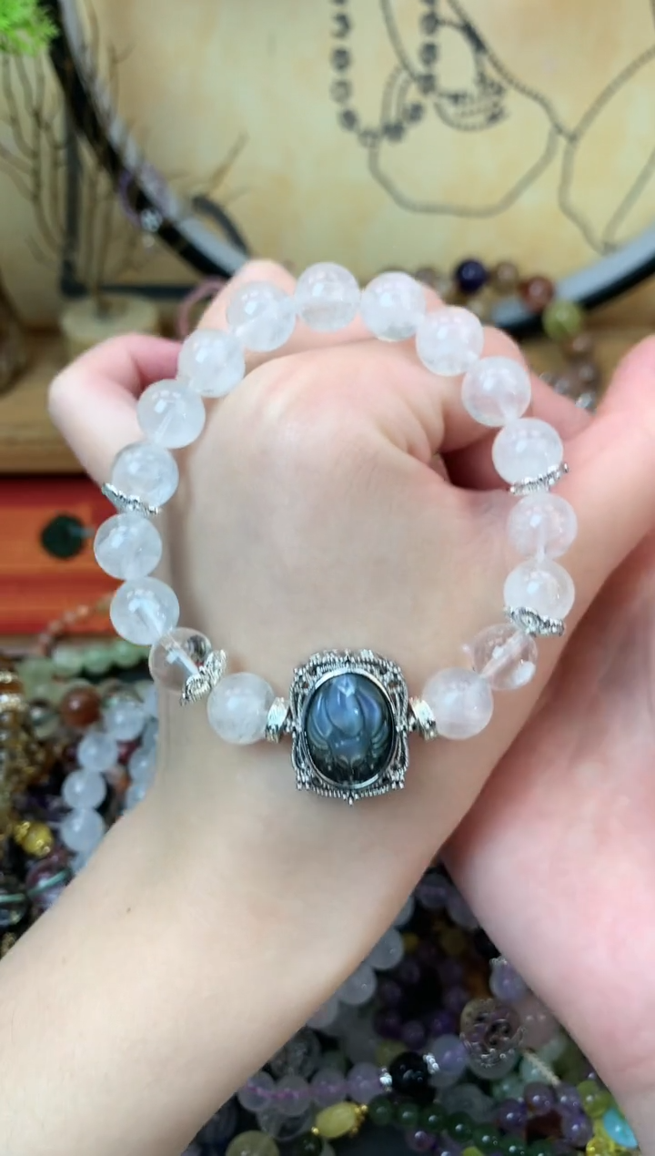 【闪购商品】水晶手链银S925镶嵌花语轩-1140