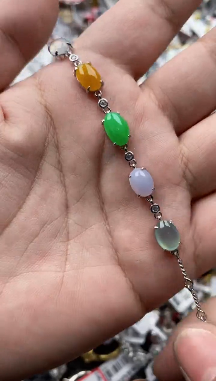 【闪购商品】翡翠戒指银S925镶嵌6666---6