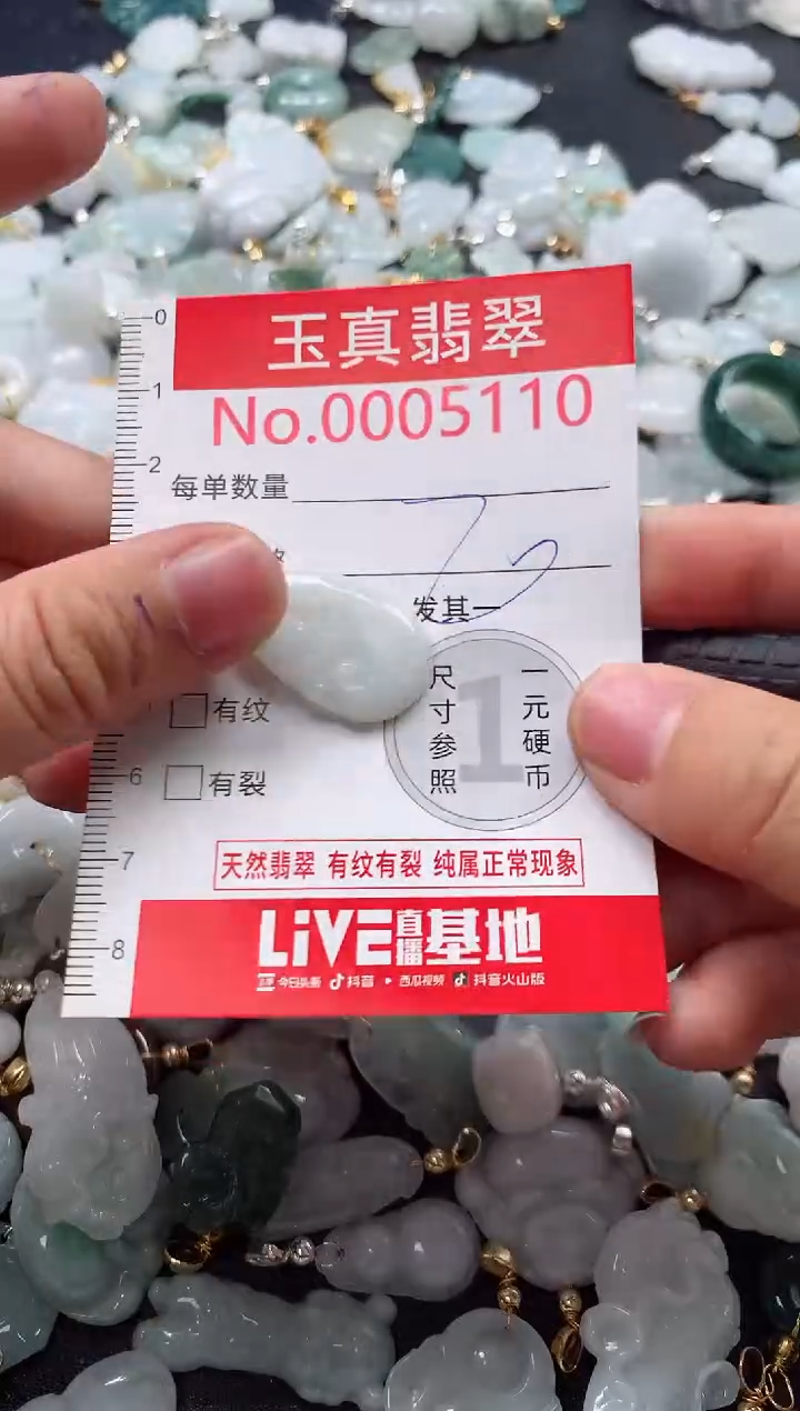 吊坠(不含链)未镶嵌翡翠5110