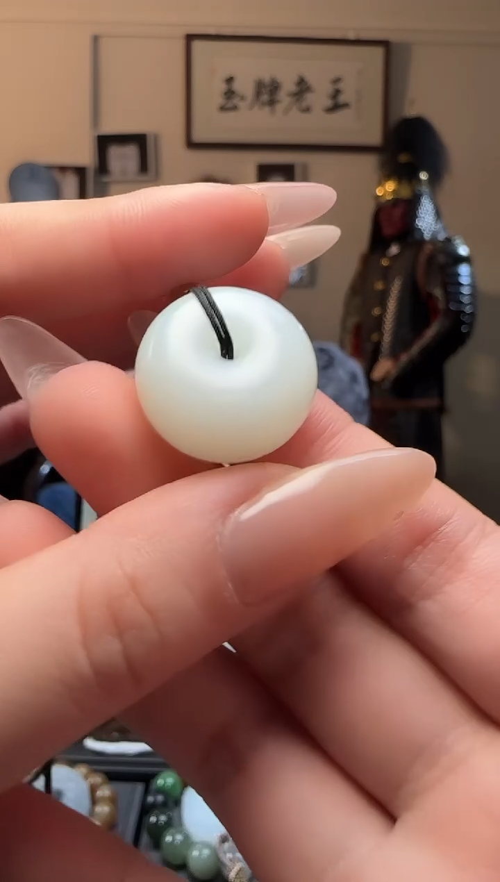 【闪购商品】和田玉白玉平安扣未镶嵌吊坠