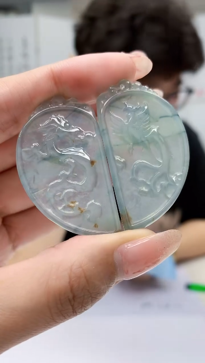 【闪购商品】定制翡翠未镶嵌4688MM-毛货对牌53