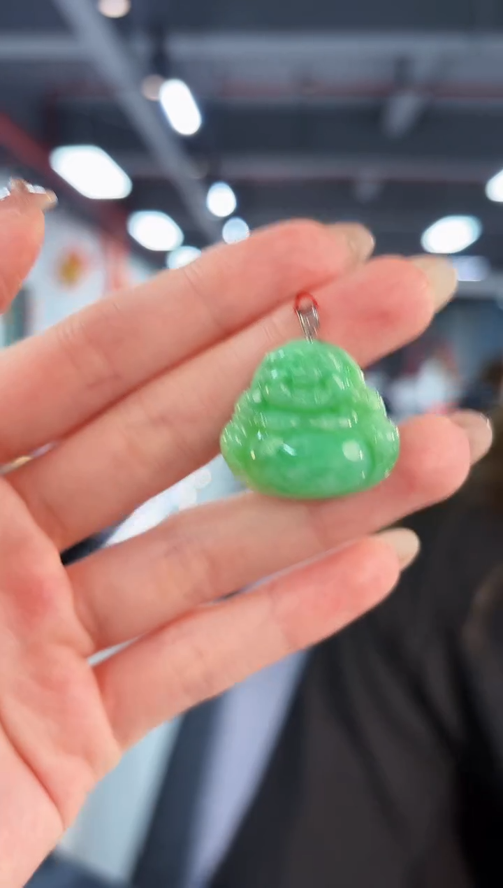 【闪购商品】翡翠颈饰18K金镶嵌缅料A货/支持复检/一件