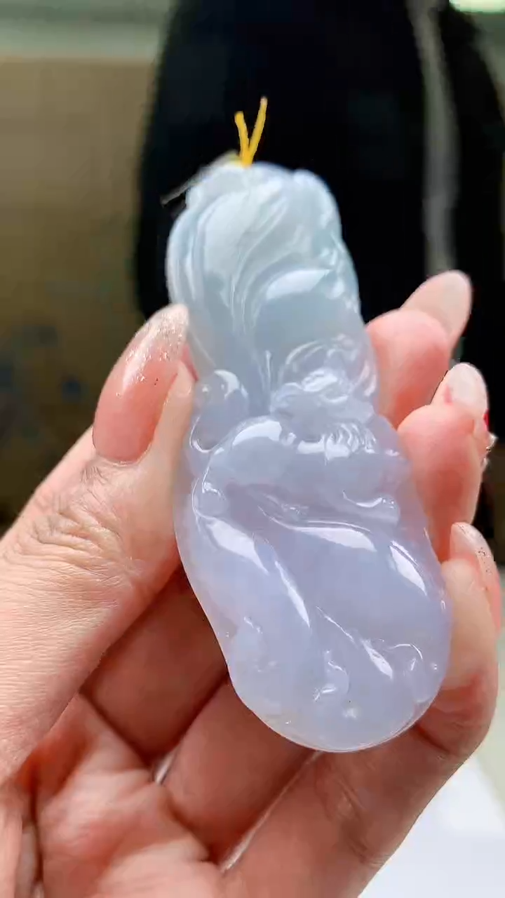 【闪购商品】定制翡翠未镶嵌5153MM-毛货挂件50