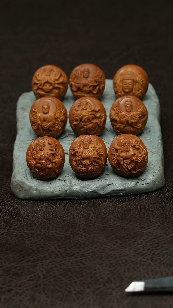 【闪购商品】橄榄核吊坠十二生肖守护神-