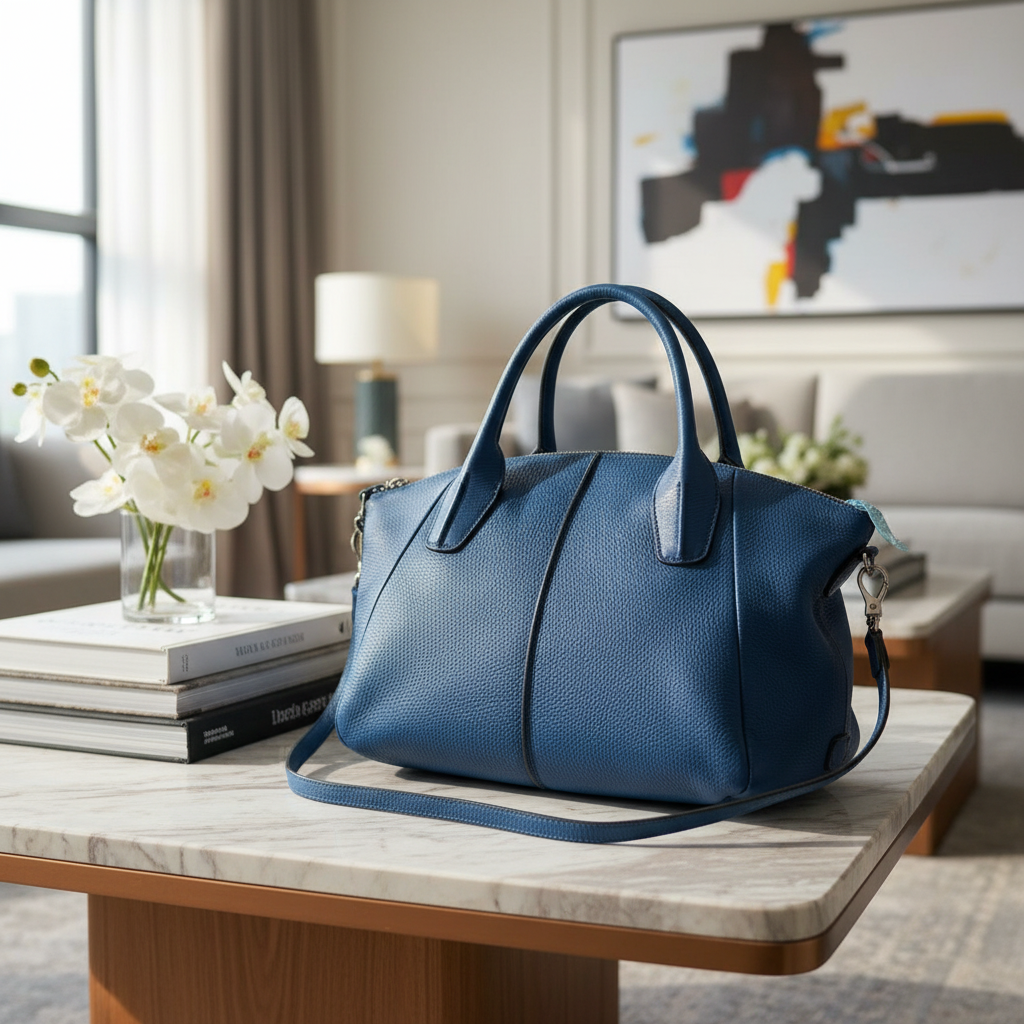 95新 TOD’S/托德斯   蓝色手提单肩包 1780 6648 